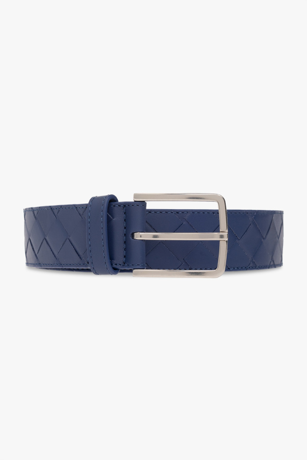 bottega textured-buckle Veneta Intrecciato belt