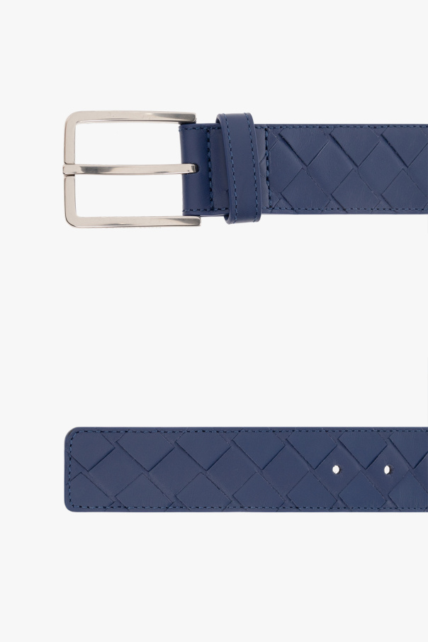 bottega textured-buckle Veneta Intrecciato belt