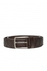 Bottega Veneta triangle-plaque leather belt