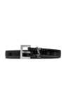 Saint Laurent BLACK Belt with logo