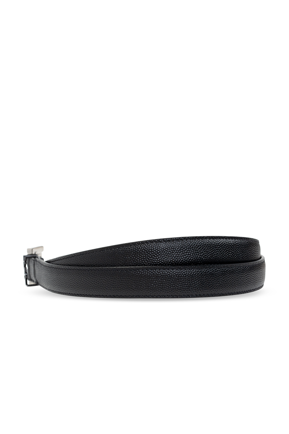 Saint Laurent Leather belt with logo