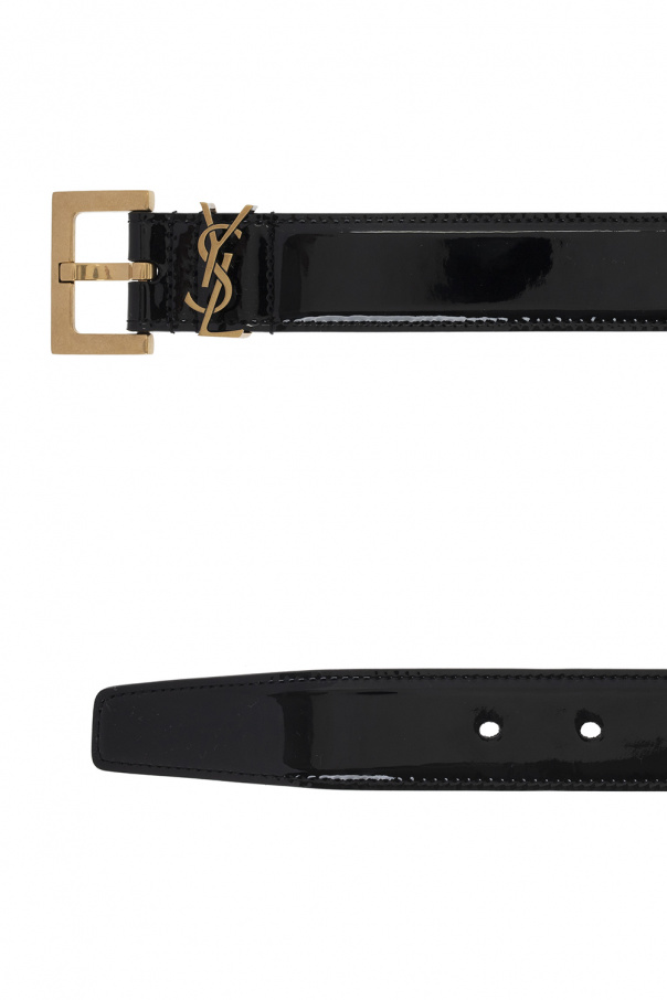 Saint Laurent Frame Buckle Belt worn by Hailey Bieber in West