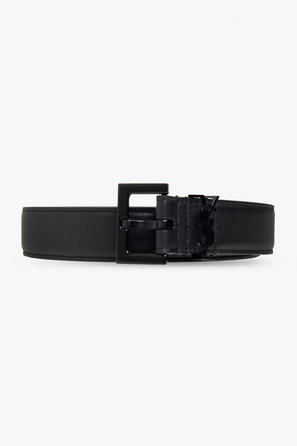 Yves Saint Laurent Wide Leather Waist Belt - Black Belts, Accessories -  YVE201666