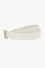 Saint Laurent Leather belt with logo