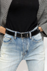 Saint Laurent Leather belt with logo