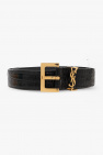 Saint Laurent BLACK Leather belt