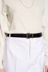 Saint Laurent BLACK Leather belt