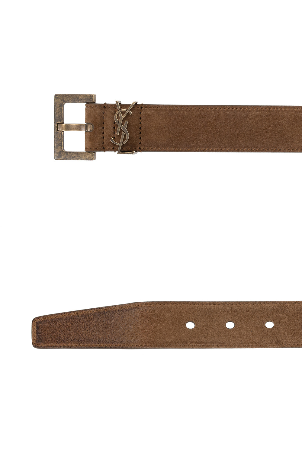 Saint Laurent Leather belt with logo