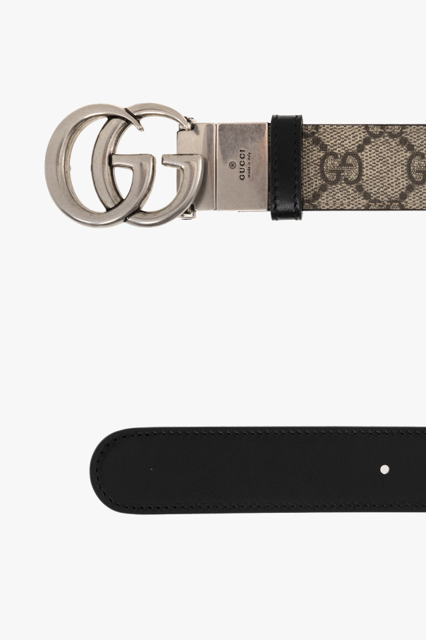 Gucci Reversible GG Supreme Belt Beige