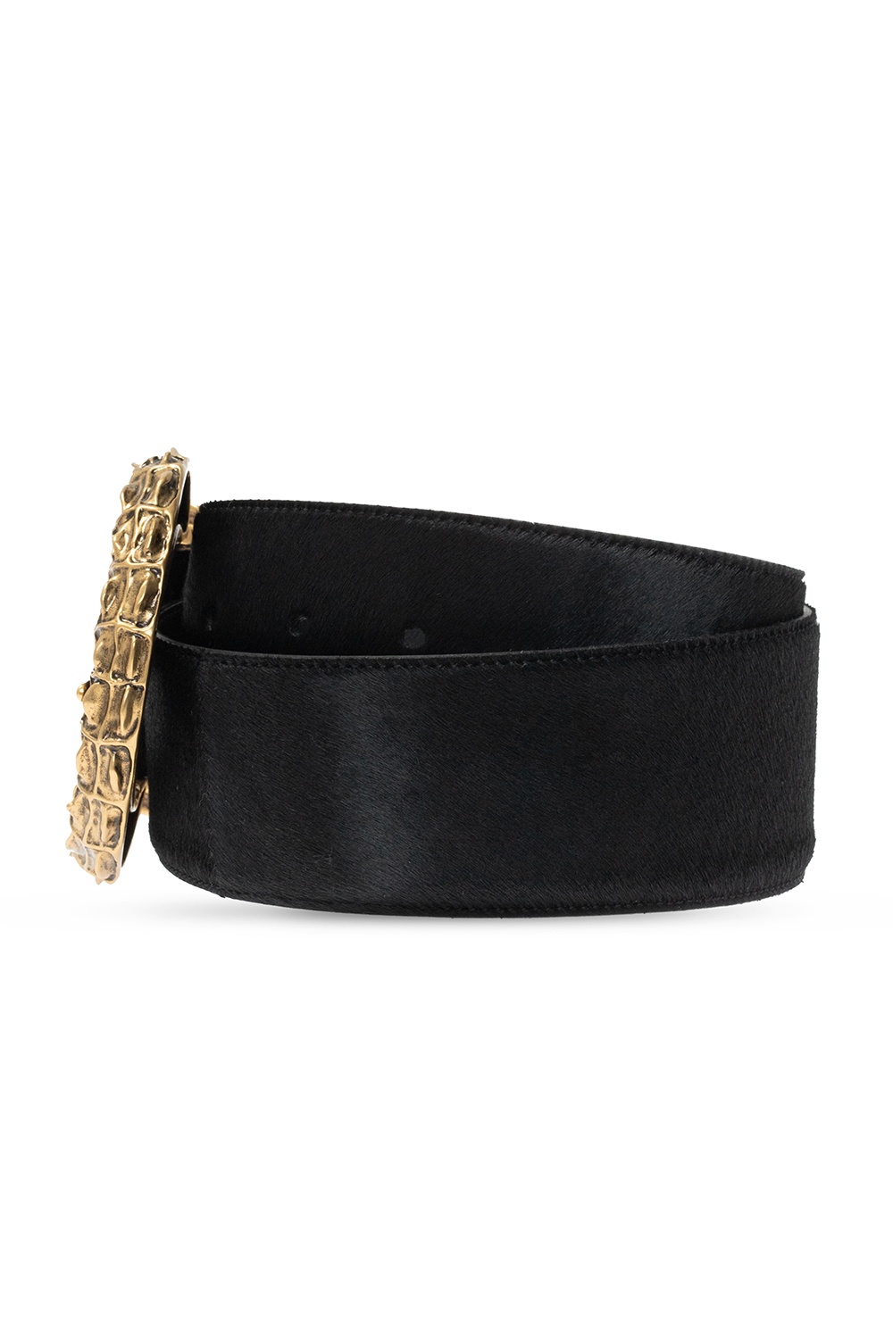 Saint Laurent Leather belt with logo