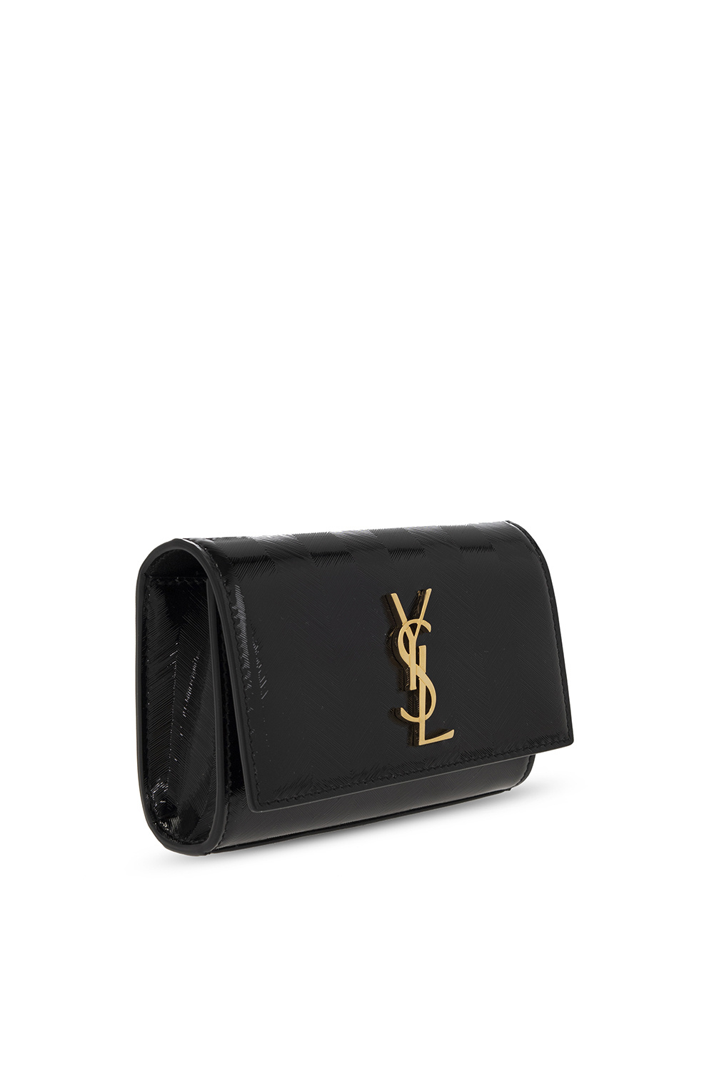 Saint Laurent leather case with logo saint laurent accessories