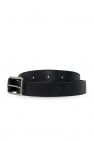 bottega straight Veneta Leather belt with logo