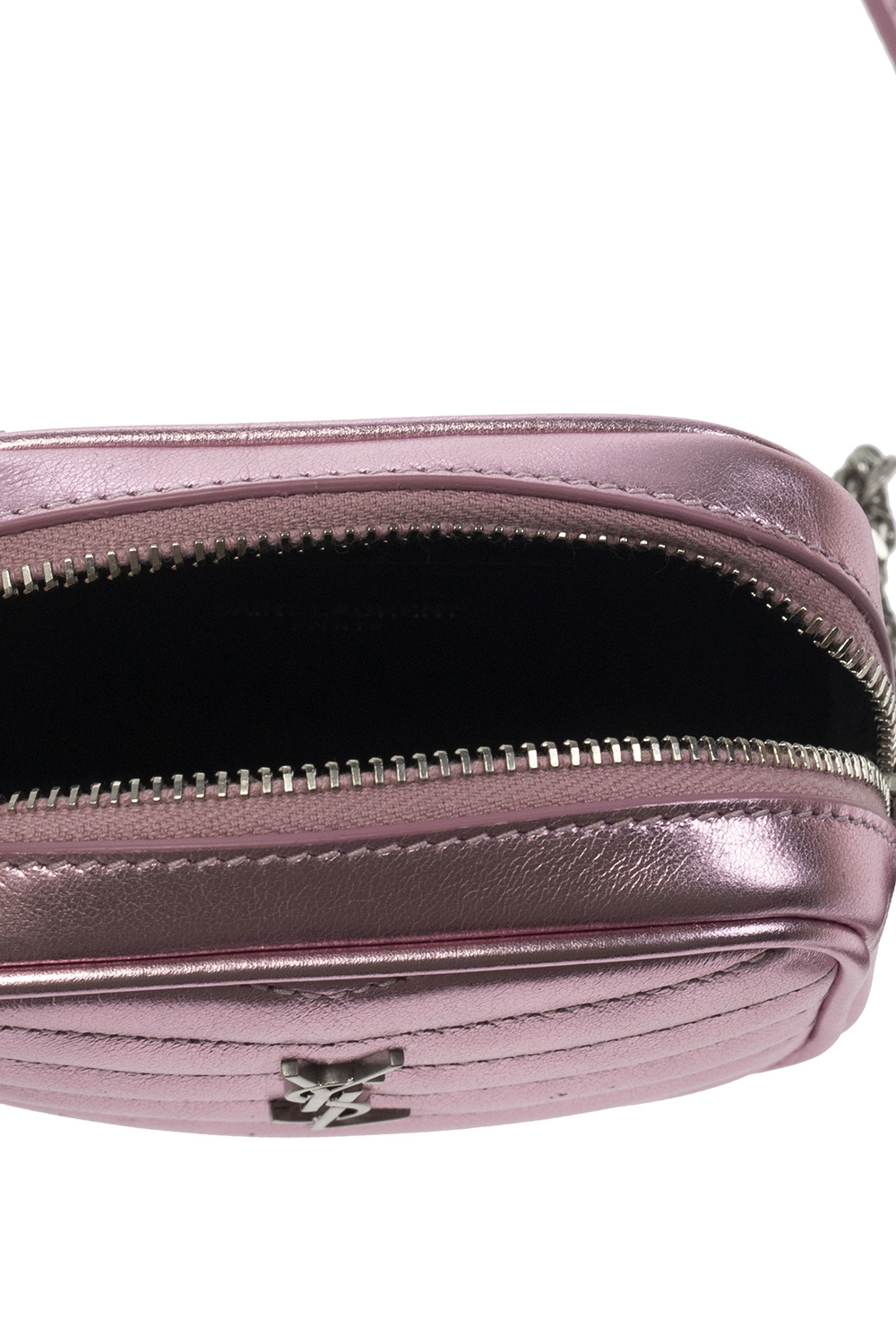 Saint Laurent Lou Quilted Leather Belt Bag in Purple