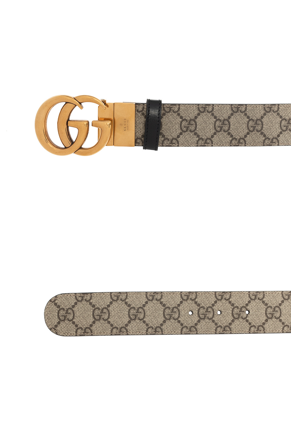 Tussen Erfgenaam naaien Borsa a tracolla Gucci Messenger in tela "sûpreme GG" grigio antracite e  pelle nera - Reversible belt Gucci - Pet-tracsShops Australia
