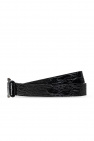 Saint Laurent Leather belt with logo