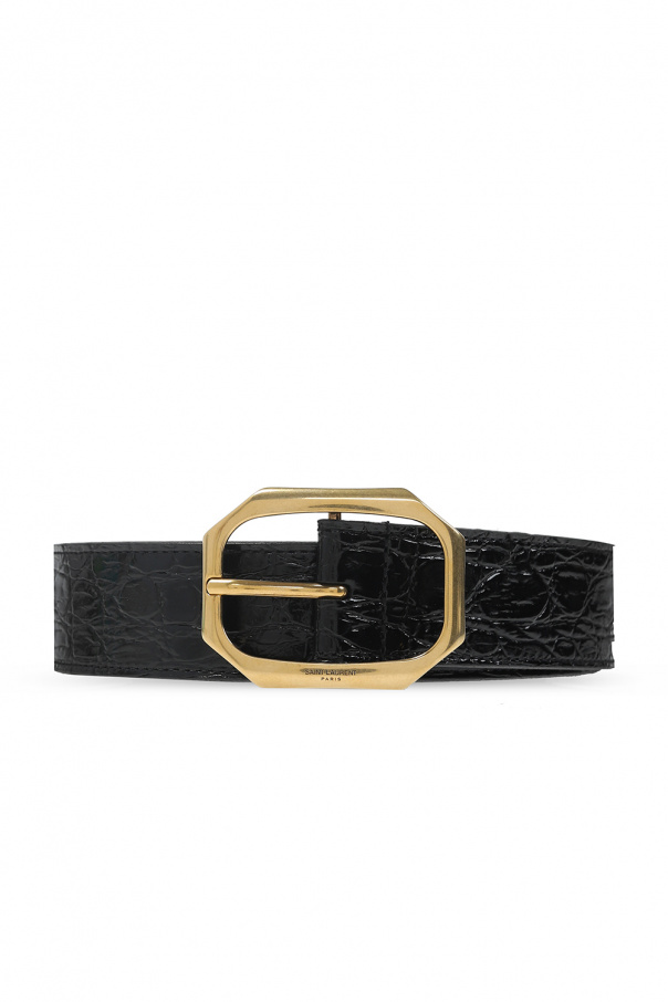 Saint Laurent Patent-leather belt