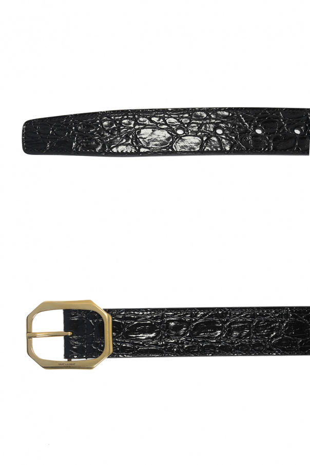 Saint Laurent Patent-leather belt