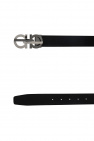 FERRAGAMO BLACK Belt with logo