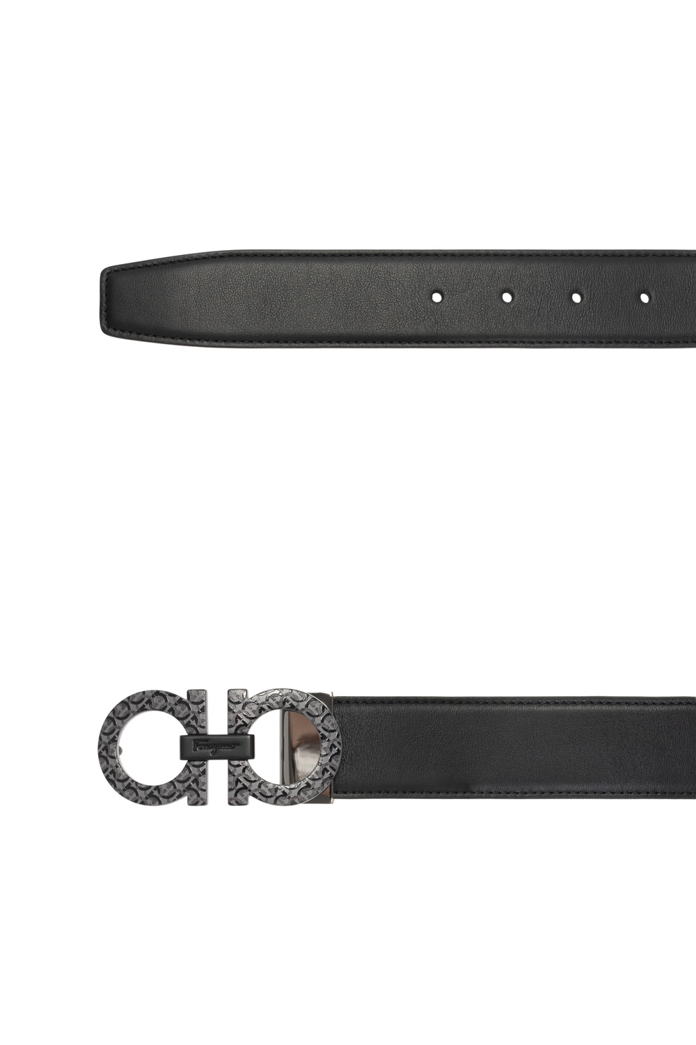 Black Reversible belt with logo FERRAGAMO - Vitkac TW