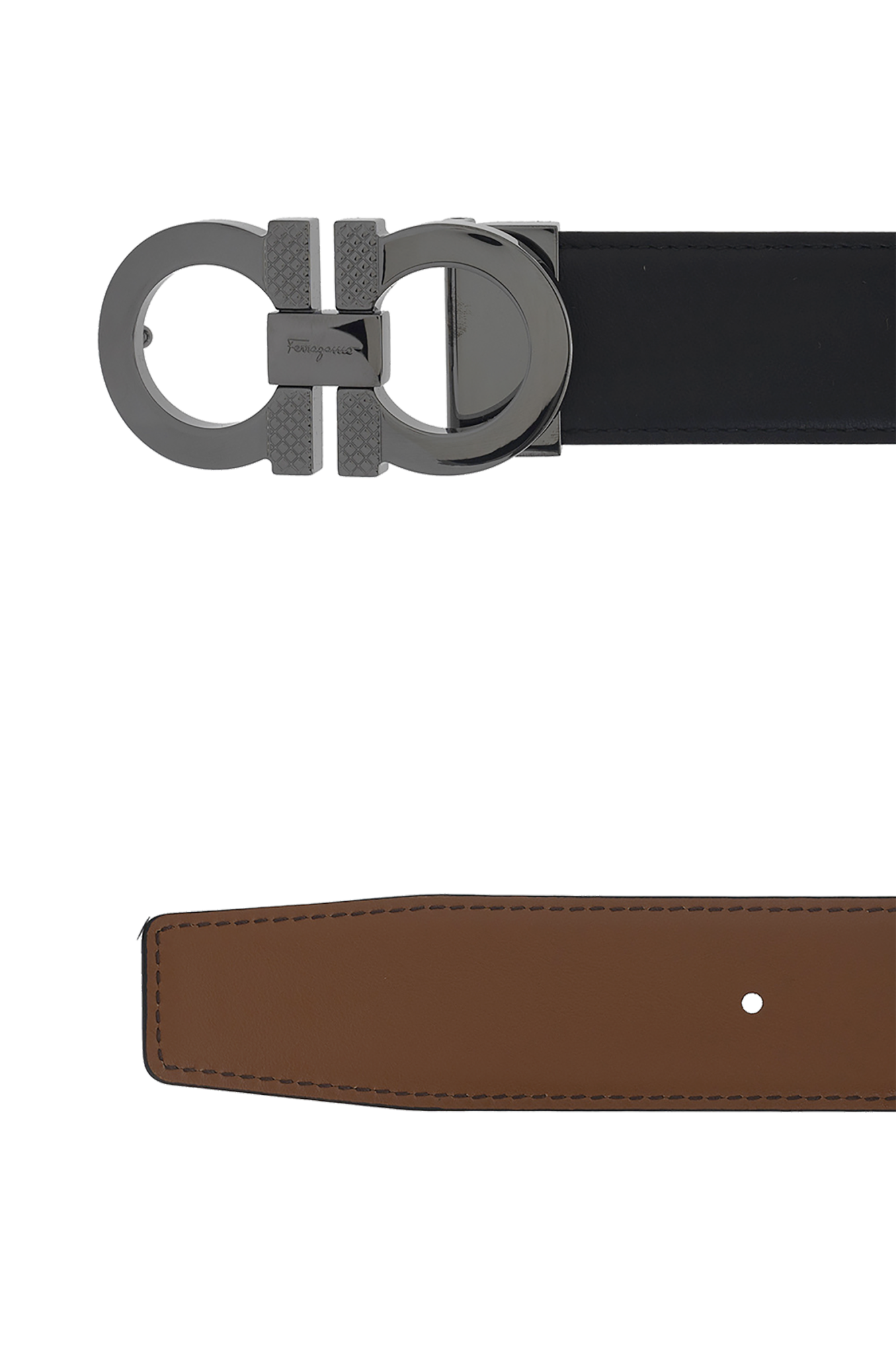 FERRAGAMO Reversible leather belt