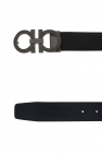 FERRAGAMO BLACK Reversible leather belt