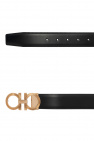 Salvatore Ferragamo Leather belt with logo