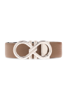 FERRAGAMO BROWN Reversible belt with logo
