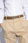 FERRAGAMO BROWN Reversible belt with logo