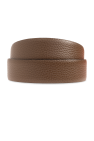 FERRAGAMO BROWN Reversible belt with logo
