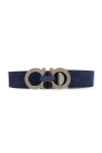 FERRAGAMO NAVY BLUE Suede belt