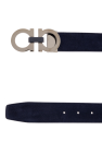 FERRAGAMO NAVY BLUE Suede belt