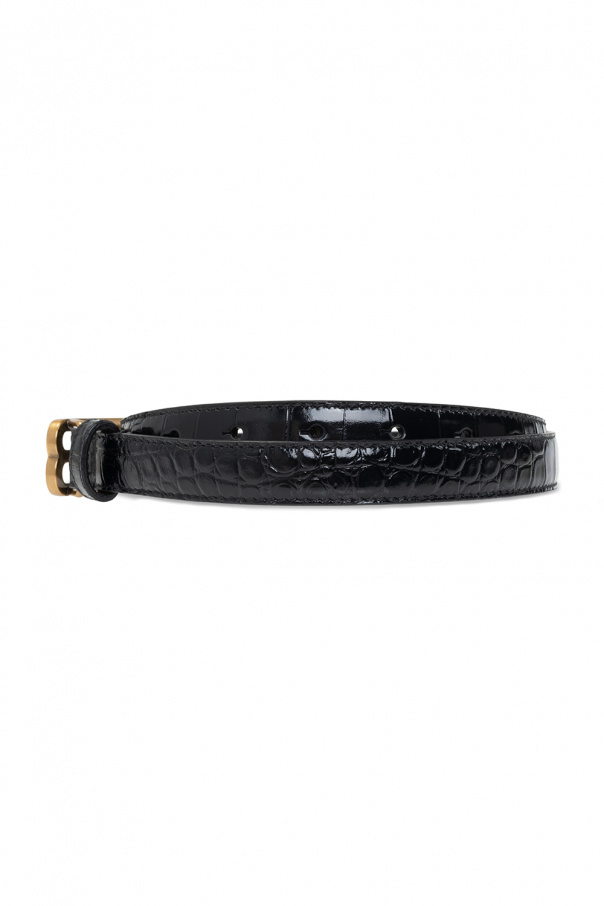 Balenciaga BALENCIAGA LEATHER BELT WITH LOGO