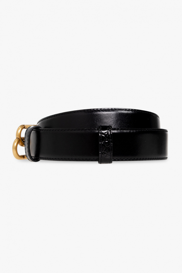 Balenciaga Reversible leather belt