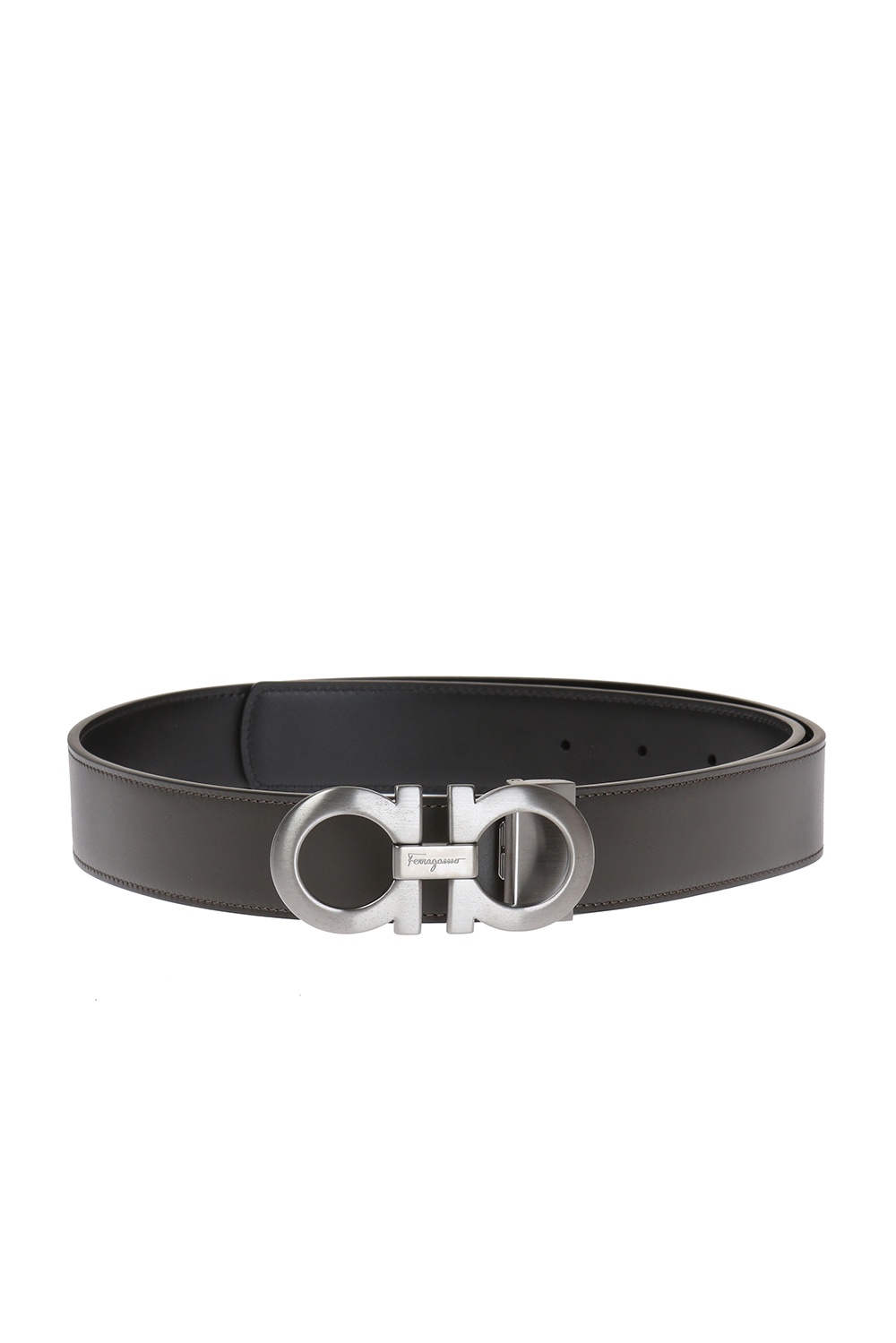 Black Reversible belt with logo FERRAGAMO - Vitkac TW