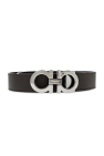 FERRAGAMO BROWN Reversible belt