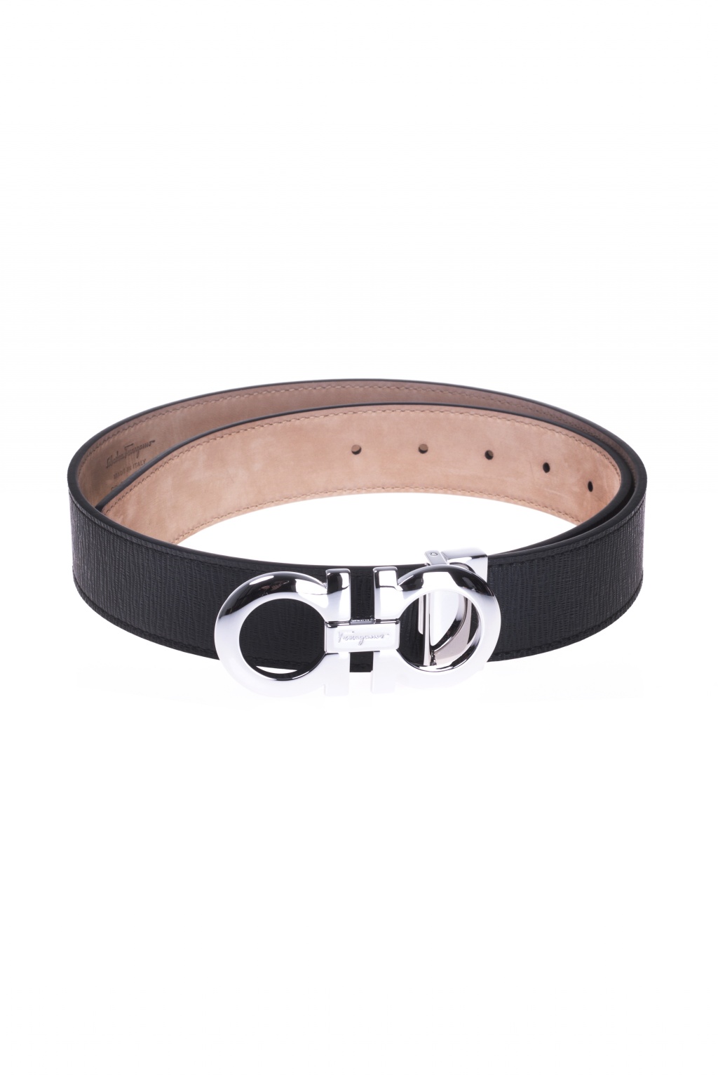 FERRAGAMO Belt with decorative buckle, Men's Accessories