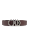 FERRAGAMO BURGUNDY Reversible belt
