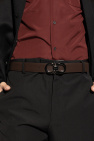 FERRAGAMO BURGUNDY Reversible belt