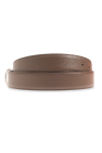 FERRAGAMO BROWN Reversible belt with logo