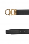 FERRAGAMO BROWN Belt with logo