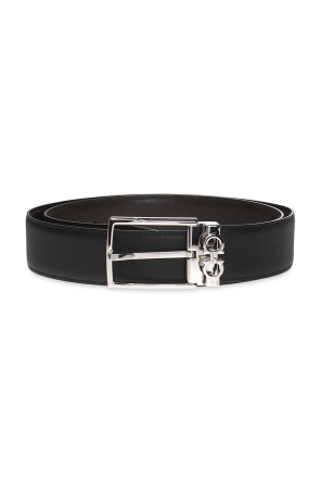 Reversible logo belt