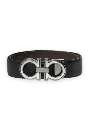 Reversible belt with logo