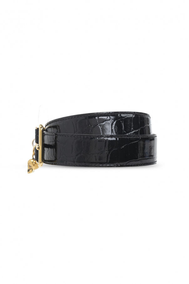 Alexander McQueen Leather belt with pendant