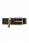 Alexander McQueen Leather belt with pendant