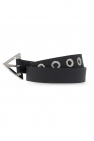 bottega weave Veneta Leather belt with triangle buckle