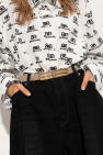 Balenciaga Leather belt with logo