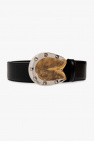 Gucci Belt With Crystals Buckle Black