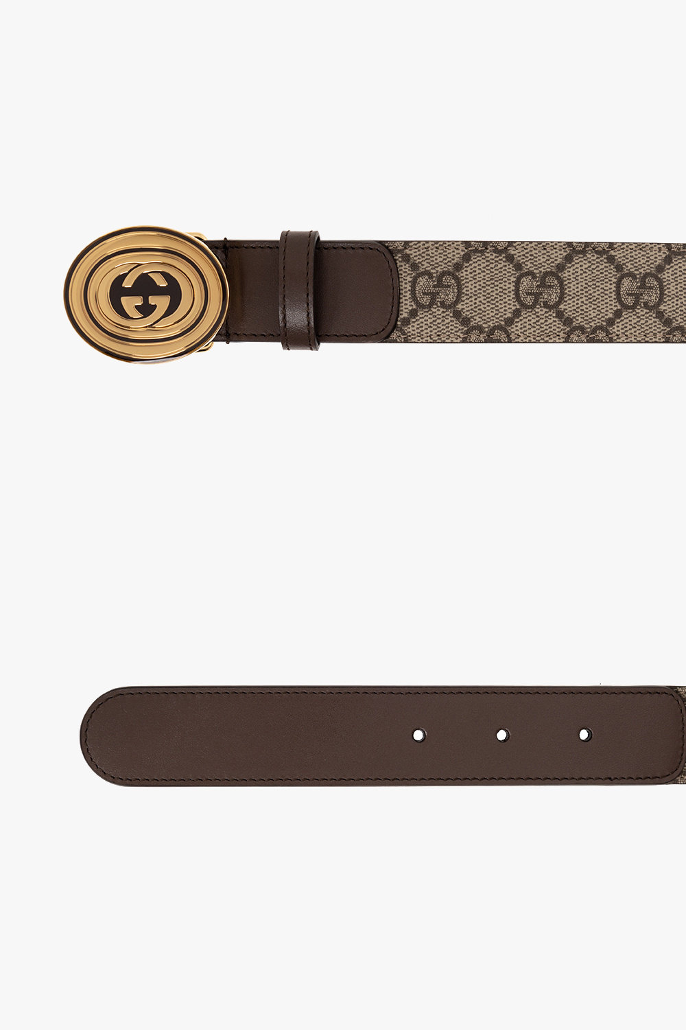 Beige Belt with logo Gucci - Vitkac TW