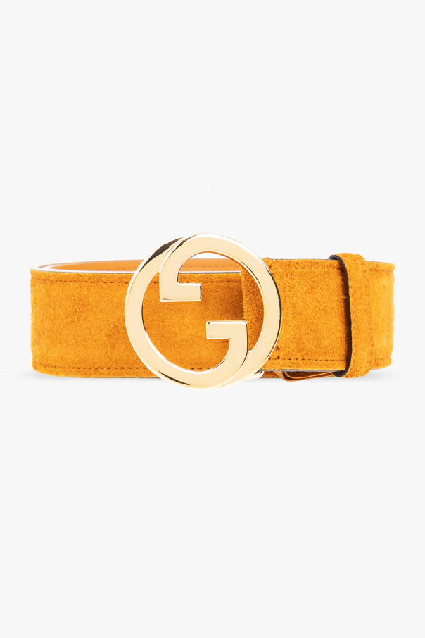 Gucci Suede belt with logo