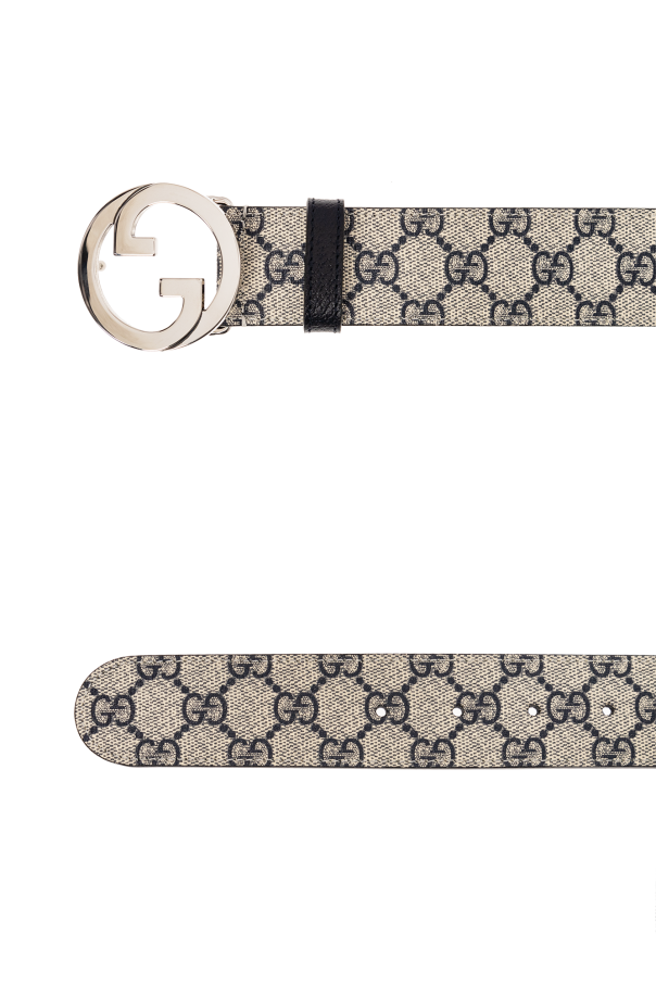 gucci neurs Belt from ‘GG Supreme’ canvas